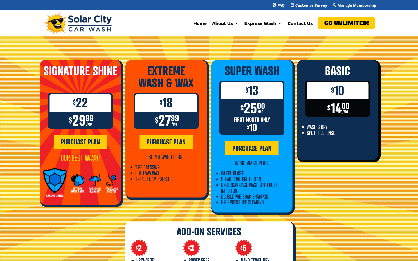 Solar City Car Wash plans page